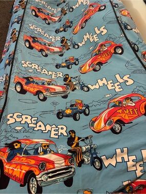 Vintage 1970s Sears Roebuck Screamers Twin Bedspread
